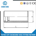 FERRULE FOR SAE100R2A/DIN20022 2ST HOSE