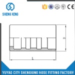 FERRULE FOR SAE100R/R8 HOSE 00018